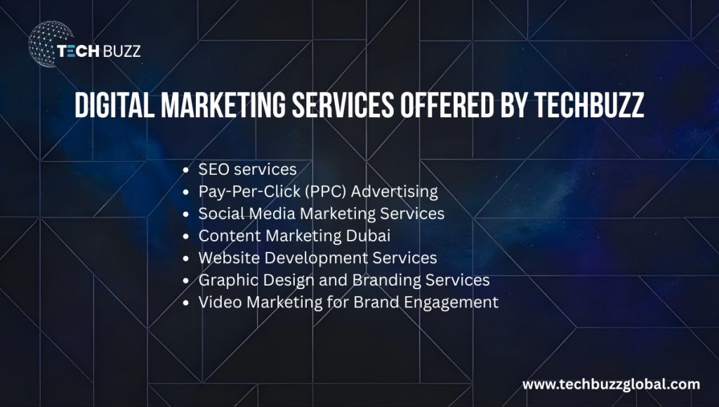 Digital Marketing Services Offered by TechBuzz Digital Marketing Services Offered by TechBuzz